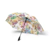 Compact Pokémon Pikachu travel umbrella folded down next to a backpack.