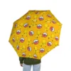 Black UV protective internal coating underneath the Pokémon Pikachu umbrella.