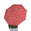 The Pokemon Poké Balls on Red umbrella, open and printed edge to edge.