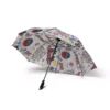 Stranger Things Scoops Ahoy umbrella showing the blue and white sailor uniform pattern.
