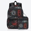 Set of 2 Stranger Things sprayground style Demogorgon streetwear backpack and insulated lunch bag combo.