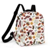 Custom Surfer Boy Pizza retro print Stranger Things mini backpack with adjustable padded straps.