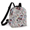 Personalized Stranger Things toddler mini backpack displaying the vintage Retro Hawkins canvas design.