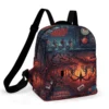 Stranger Things Upside-Down inverted frame custom mini backpack for toddlers and preschool kids.