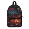 Personalized Upside-Down themed Stranger Things bookbag designed for high school students and daily travel.