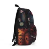 Custom Stranger Things school backpack with the Retro Hawkins style, padded shoulder straps, and personalized name.