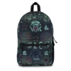Personalized Stranger Things full-size school backpack featuring a 15-inch laptop sleeve and the Hellfire Club design.