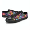 Fortnite custom high top canvas shoes loot drop pattern side view
