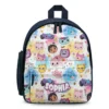 Front display view of the custom personalized Gabby's Dollhouse mini backpack perfectly scaled for toddlers and daycare, featuring vibrant character prints on a lightweight durable frame.