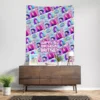 Custom girl group polaroid Kpop backdrop featuring the name Britney.