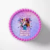Personalized Kpop Demon Hunter cake topper for round birthday cakes