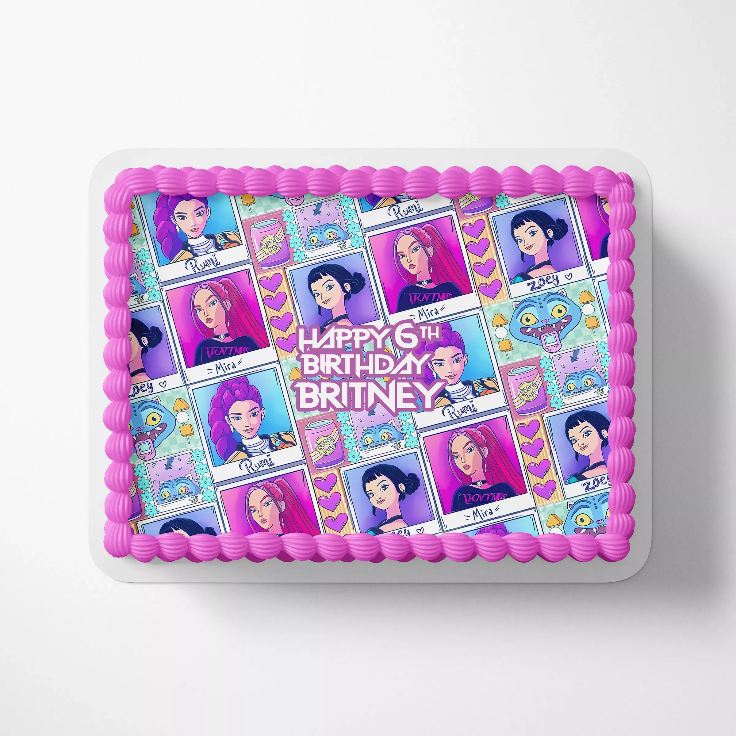 Personalized Kpop Cake Topper