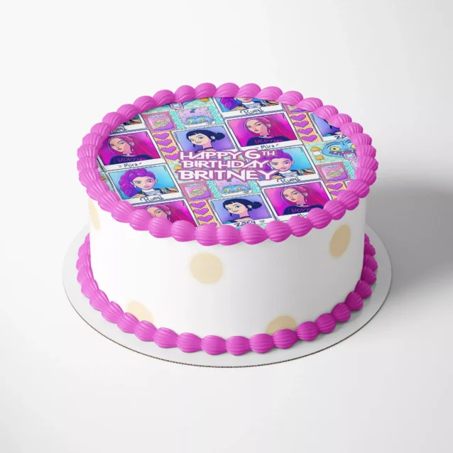 Custom Kpop idol cake decorations with purple aesthetic