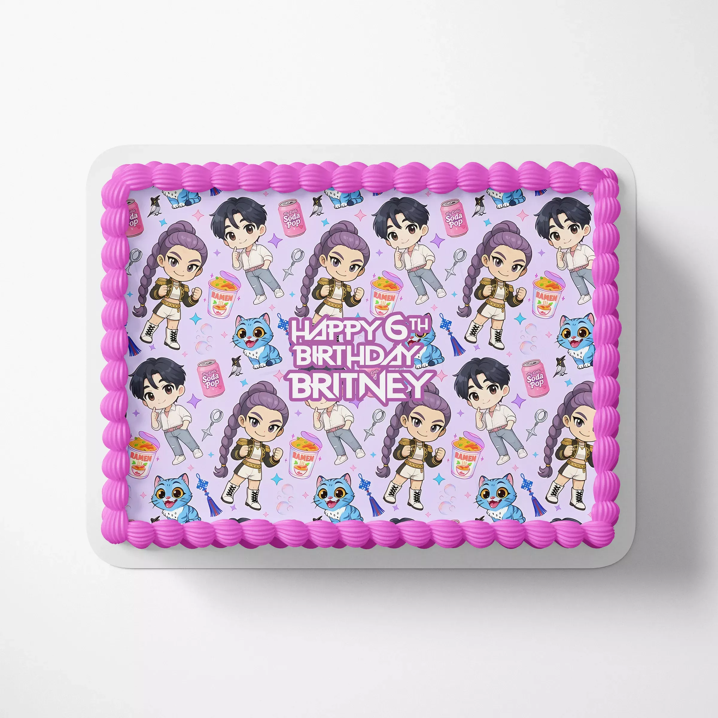 Custom Kpop Cake Decorations