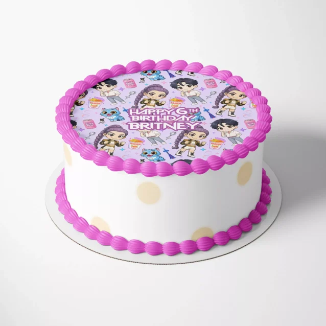 Personalized digital download for Kpop cake decorating