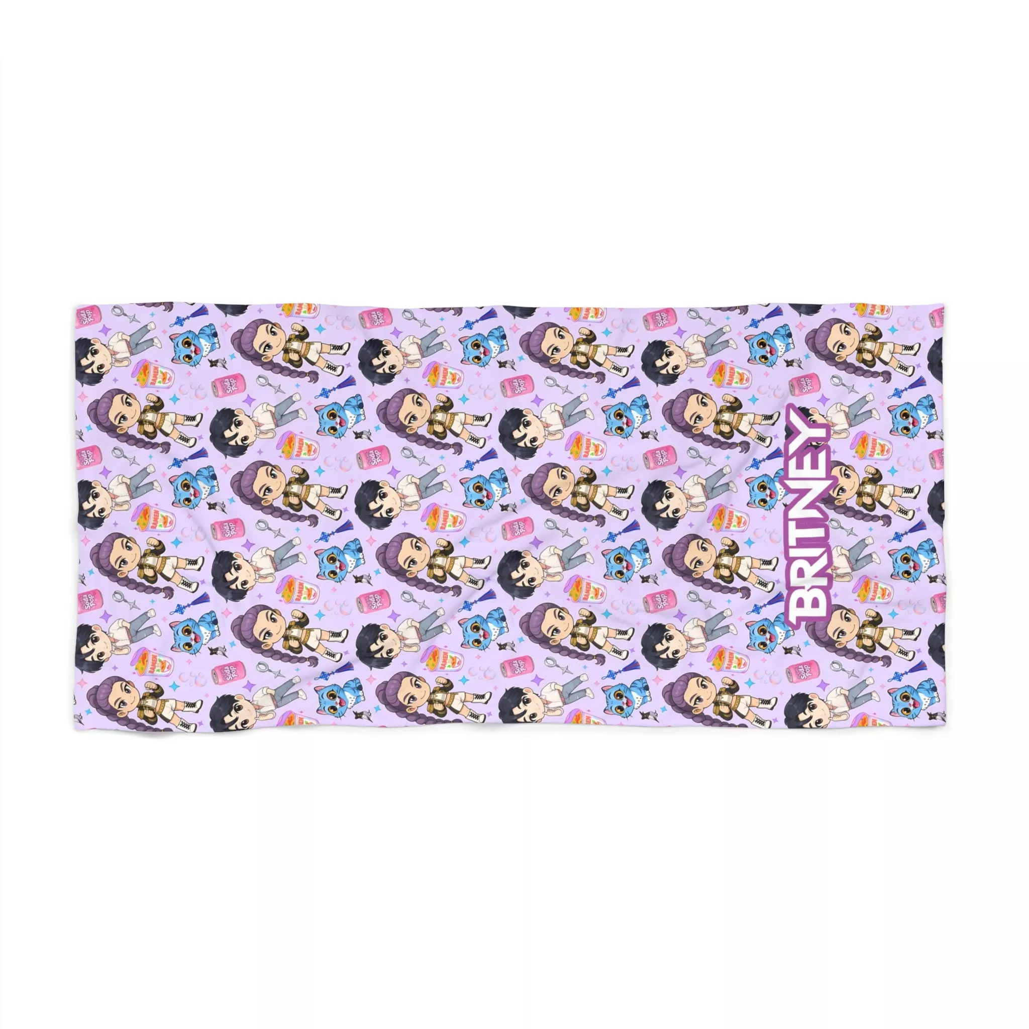 Kpop Demon Hunters Beach Towel | Huntrix Personalized