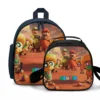 Complete back-to-school academic set lineup photo of the personalized Super Mario Galaxy backpack with lunch bag 2-piece set combo track applied store-wide.