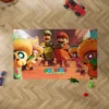 Mario and Luigi Sand Kingdom video game carpet with vibrant colors