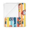 Inside open view of the Paw Patrol diaper bag backpack highlighting the spacious storage compartments and thermal insulated baby bottle holders.