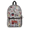 Stranger Things Sprayground style backpack showcasing wrap-around Demogorgon streetwear art graphics