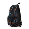 Alternative angle view of a personalized Stranger Things Upside Down inverted theme schoolbag