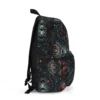 Inverted style custom bookbag showing the spacious main storage compartment open layout