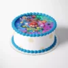 Personalized Super Mario Galaxy birthday cake design with name