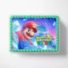 Super Mario Sunshine and Galaxy inspired cake decoration