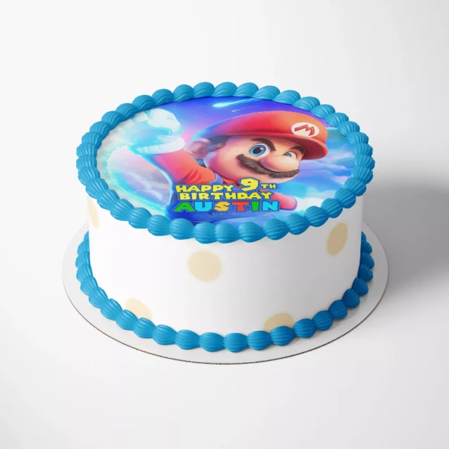 Custom Comet Observatory cake image for Nintendo themed birthday
