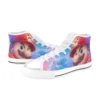 Bottom sole tread of non-slip Mushroom Kingdom kids footwear.