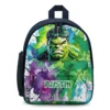 Front view of the cute Incredible Hulk mini backpack designed for toddlers