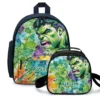 Kids 2-piece school set featuring an Incredible Hulk bookbag and insulated thermal lunch bag.