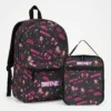 Pink Venom Tour variant custom Kpop Demon Hunters backpack and lunch bag combo.