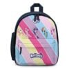 Vibrant school bag for girls showcasing a beautiful collage of magical ponies.