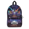 Personalized Fortnite backpack in the Luffy & Black Knight Squad design, front view