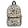Appa sky bison camo school backpack for kids in beige tones