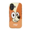 Orange Bingo big-face phone case, a bold close-up of Bingo for iPhone, Samsung Galaxy, and Google Pixel.