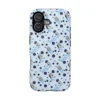 Light-blue Bluey polka-dot phone case for iPhone, Samsung Galaxy, and Google Pixel.
