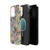 Bluey cast-collage MagSafe phone case showing the embedded magnet ring on the back.