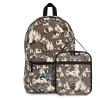 Chibi Appa backpack and matching lunch bag set in brown with personalized name