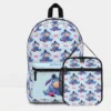 Eeyore backpack and lunch box set in matching blue, ready for school.