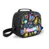 Fortnite Kids Meal Bag in the Peely Doodle Sticker black design, black shell with a printed front panel