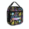 Fortnite lunch bag in the Peely Doodle Sticker black design with the mesh side pocket