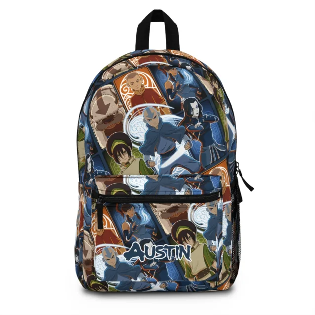 Four Nations Avatar The Last Airbender school backpack with scene collage