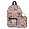 Pastel pink Hogwarts crest Harry Potter backpack and lunch bag set for kids