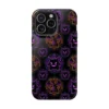 Neon Gengar and Charizard Pokemon phone case on black for iPhone, Samsung and Google Pixel.