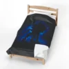 Sonic Blanket in the Shadow Silhouette design, made up in a bedroom