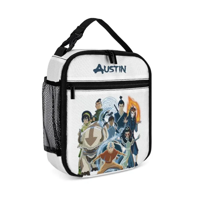 Insulated Team Avatar lunch bag for kids with custom name
