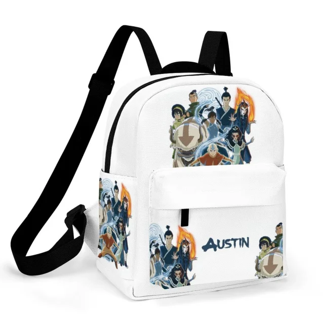 Personalized Team Avatar mini backpack for toddlers with Aang group art