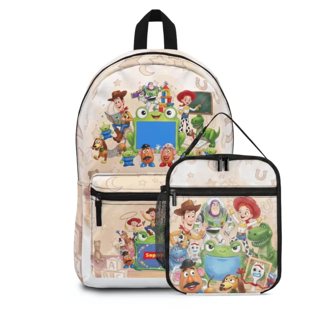 Toy Story 5 backpack and matching insulated lunch bag school set